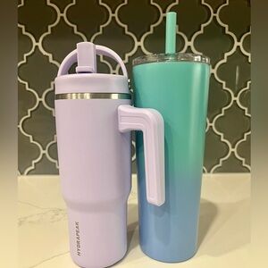 Lavender Travel Mug and Blue Ombre Tumbler Set
